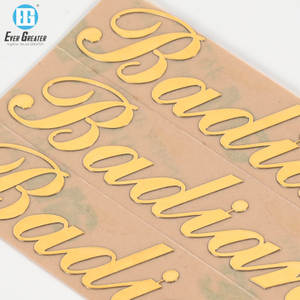 Matte geëlektroclieerde nikkelstickers duurzame metaalelektroclilled stickers