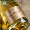 Champagne fles metaalachtig sticker label