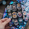 Cartoon holografische stickers